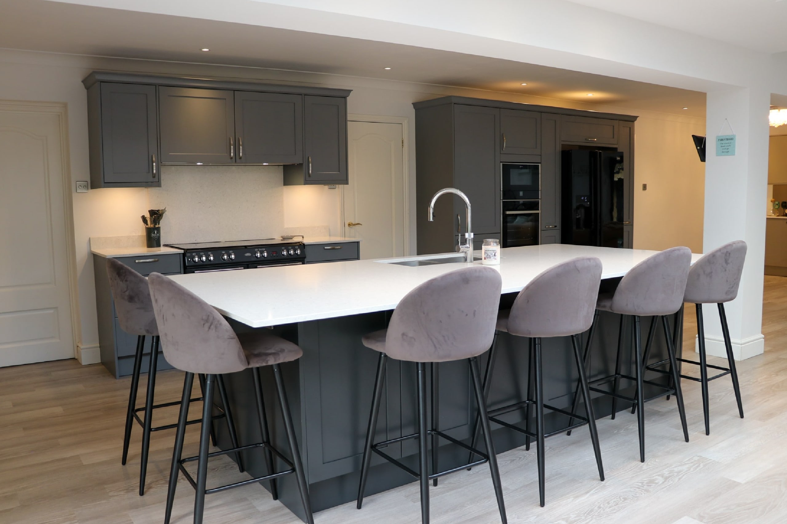 Aldana Kitchen in Taupe Grey by Nest Kitchens