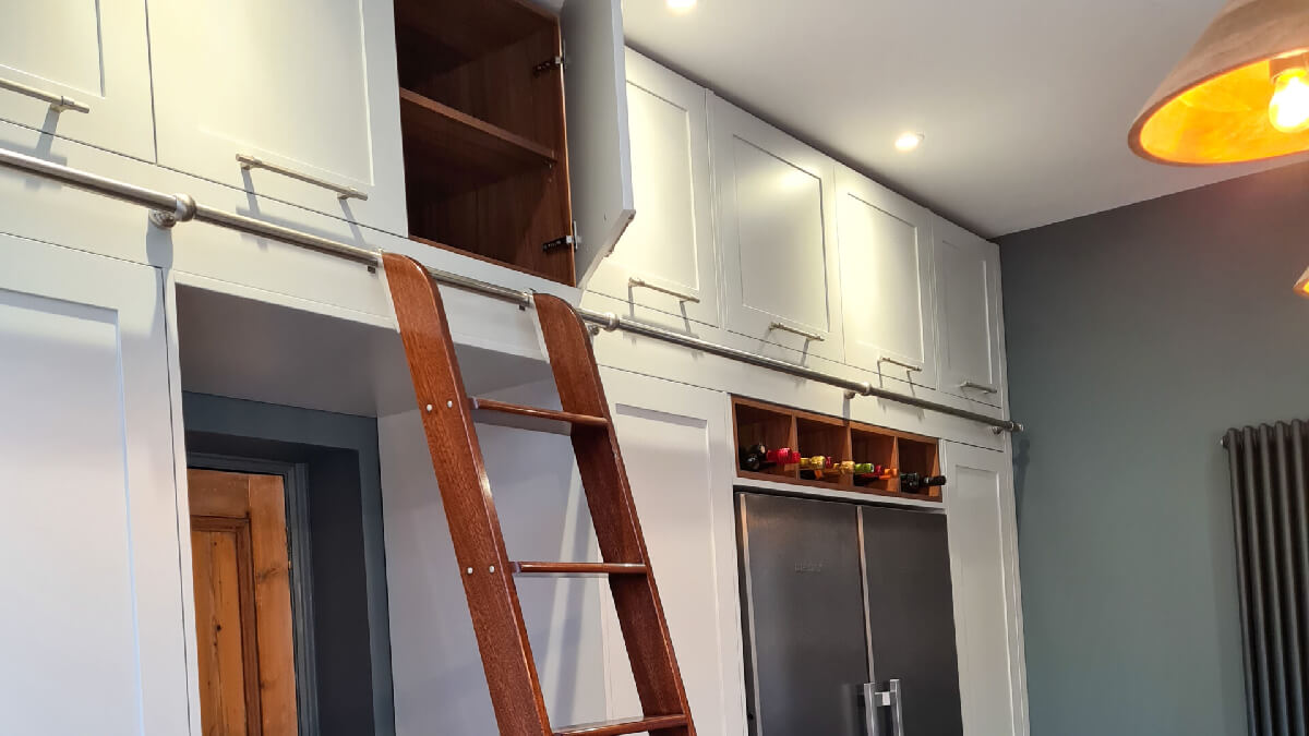 Victorian Kitchen Ladder for High Shelves